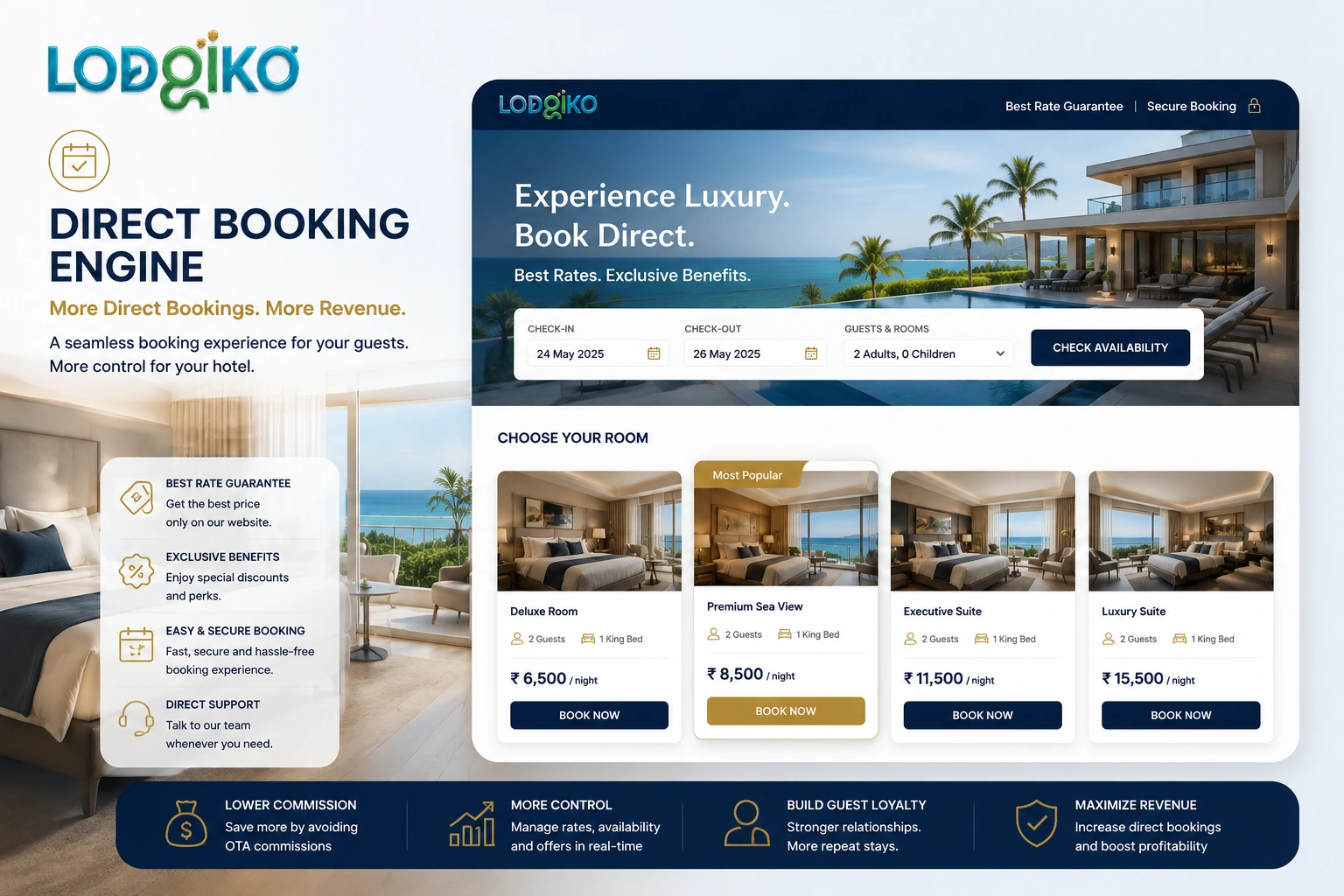 Lodgiko Direct Booking Engine